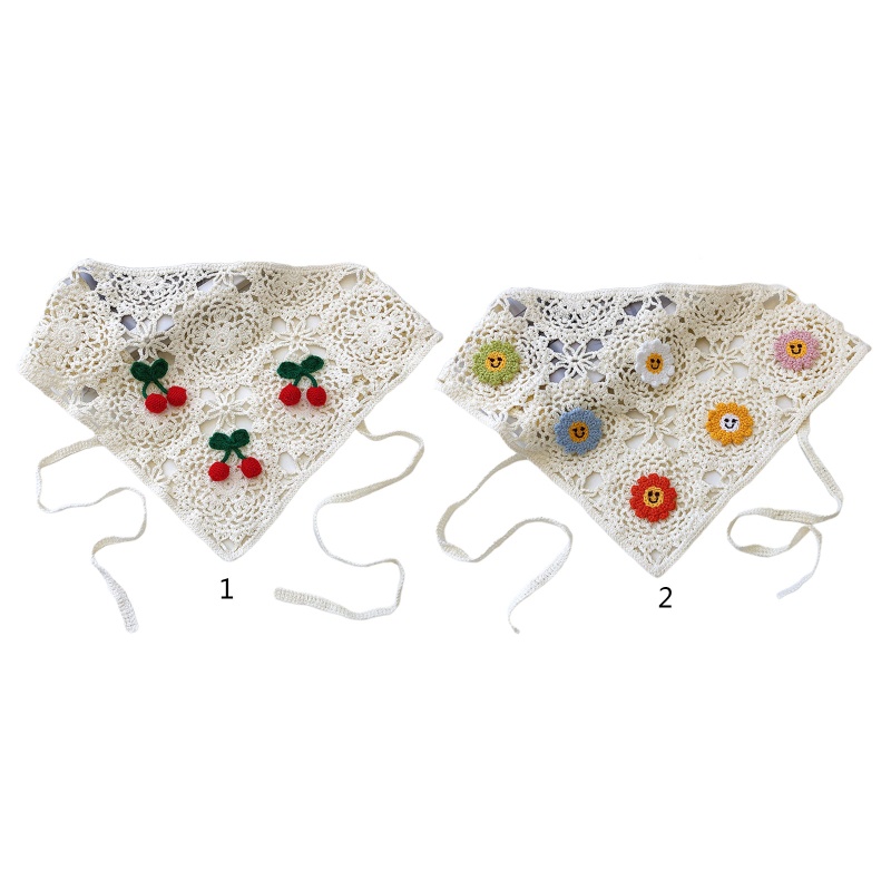 Khăn Turban Đan Móc Nhiều Màu Sắc Họa Tiết Dễ Thương Cho Nữ