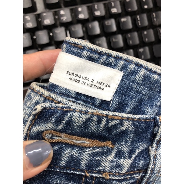 Quần Jeans ZR Ống  Tua Lai (DƠ NHẸ GẤP LƯNG+ XÊP- LAI) - 3059 SỐ ĐO CHƯA TÍNH ĐỘ CO GIÃN +2CM)