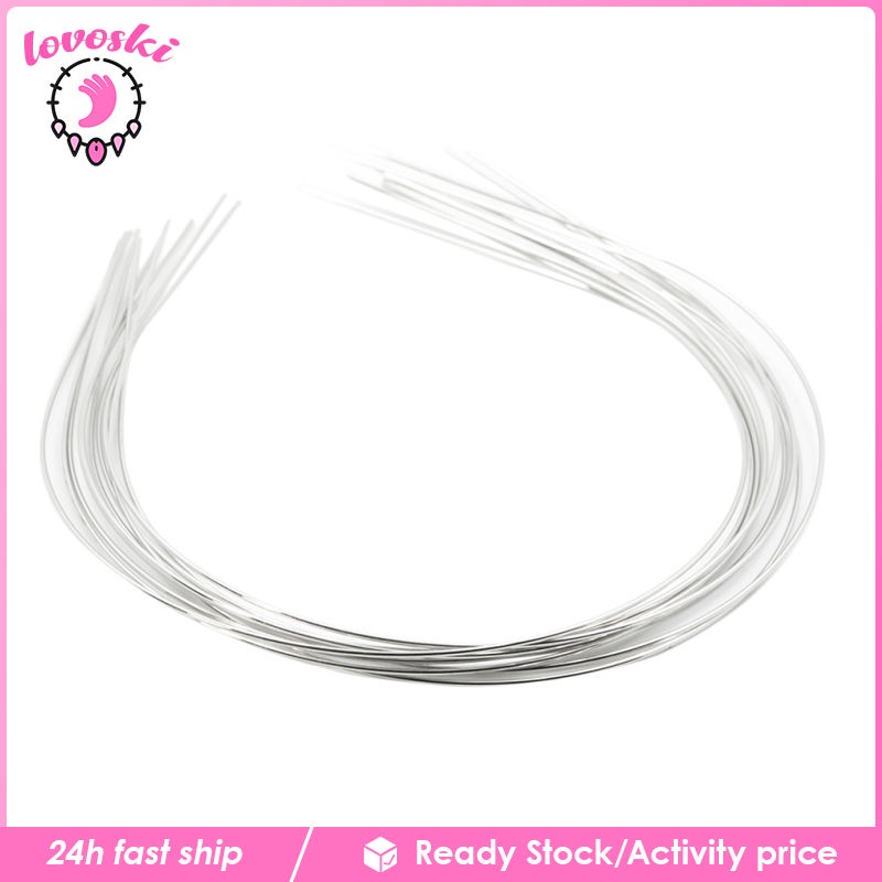 Set 10 Băng Đô Cài Tóc Bằng Thép Không Gỉ 1.2mm