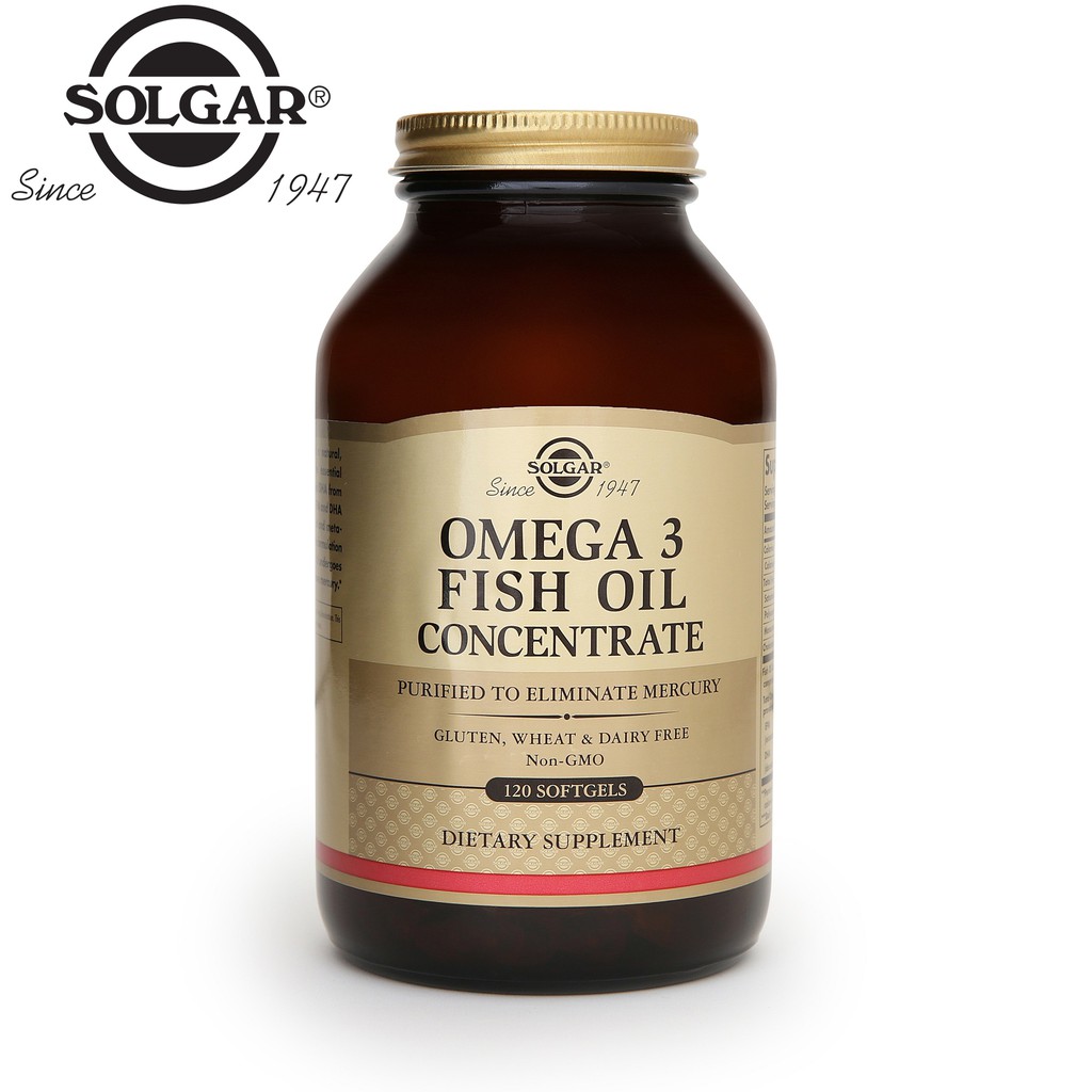 [NHẬP KHẨU USA CHÍNH HÃNG] Dầu cá hỗ trợ sức khỏe tim mạch, đẹp da Solgar Omega-3 Concentrate 120 viên | BigBuy360 - bigbuy360.vn
