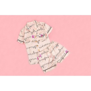 Bộ đồ mặc nhà chất kate quần đùi áo cộc tay thương hiệu Sweeten your life S