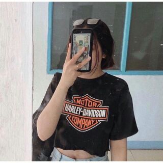 Áo Croptop in MOTTOR (Hình Thật)