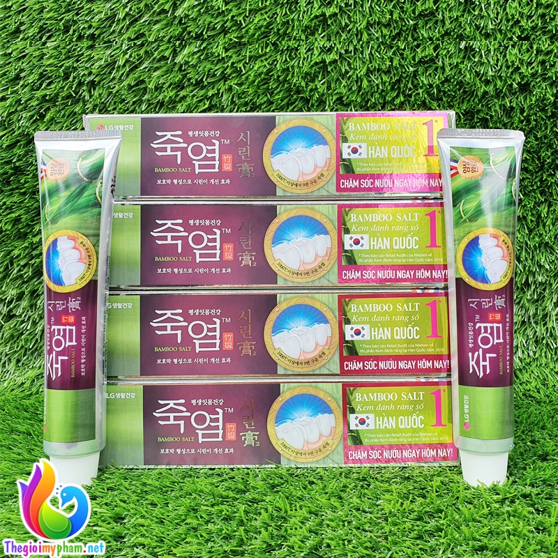 Combo 2 Kem Đánh Răng Muối Tre Chống Ê Buốt Hàn Quốc 140g