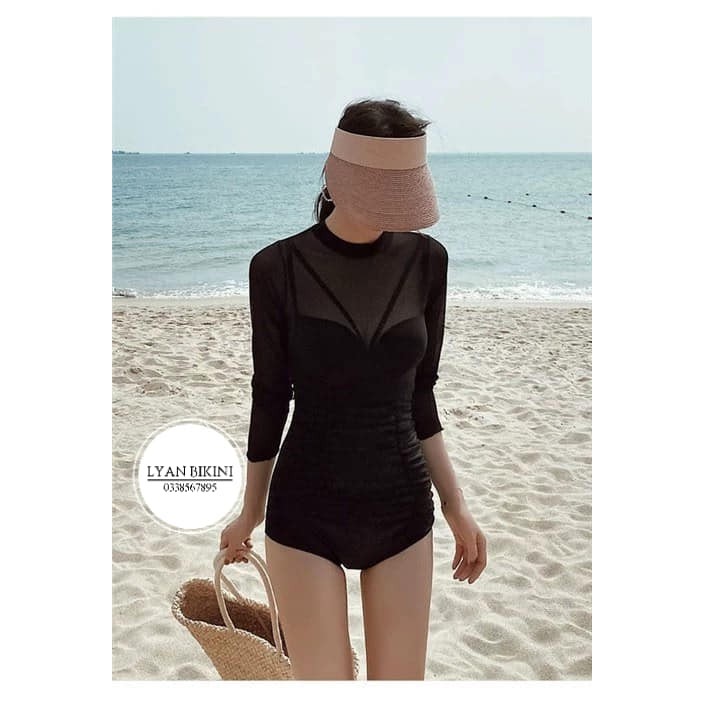 Bikini bigsize, Đồ bơi nữ liền thân 1 mảnh hàng Quảng Châu cao cấp - LYAN BIKINI B25