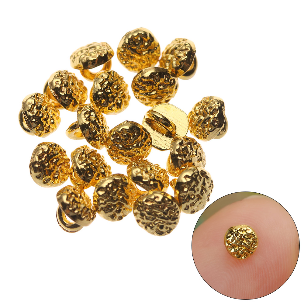 Set 20 / 40 Nút Áo Mini 4mm Nhiều Màu Cho Búp Bê