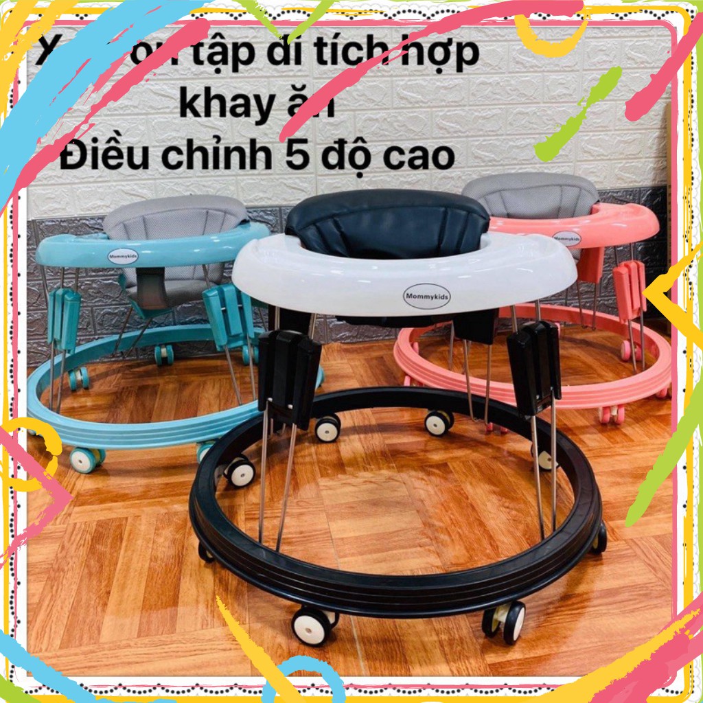 EW11 HSGD XE TRÒN TẬP ĐI CHO BÉ KIÊM XE ĂN DẶM, XE TRÒN MOMMY KIDS ĐIỀU CHỈNH 5 ĐỘ CAO 44