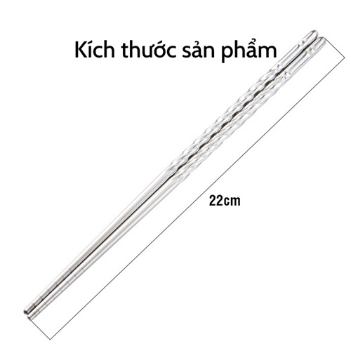 [SALE] Đũa ăn inox ♨️ Đũa inox ăn cơm cao cấp chống trượt chống mốc không gỉ chịu nhiệt dễ vệ sinh bền đẹp giá rẻ