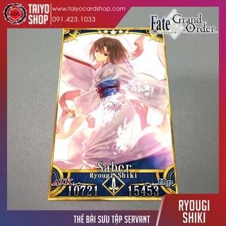 Thẻ bài custom card bánh xốp anime Fate/Grand Order FGO để sưu tầm tự chọn Ryougi Shiki