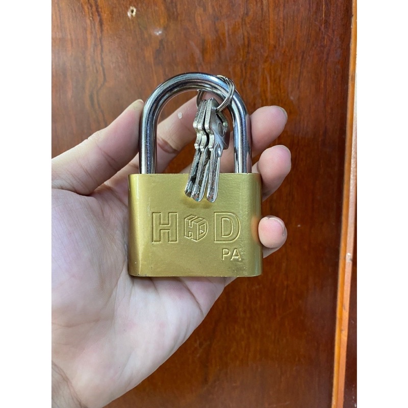 Ổ khoá HD cao cấp 3 chìa, chắc chắn, bền, ổ khoá bấm 40mm loại tốt ship hoả tốc hcm