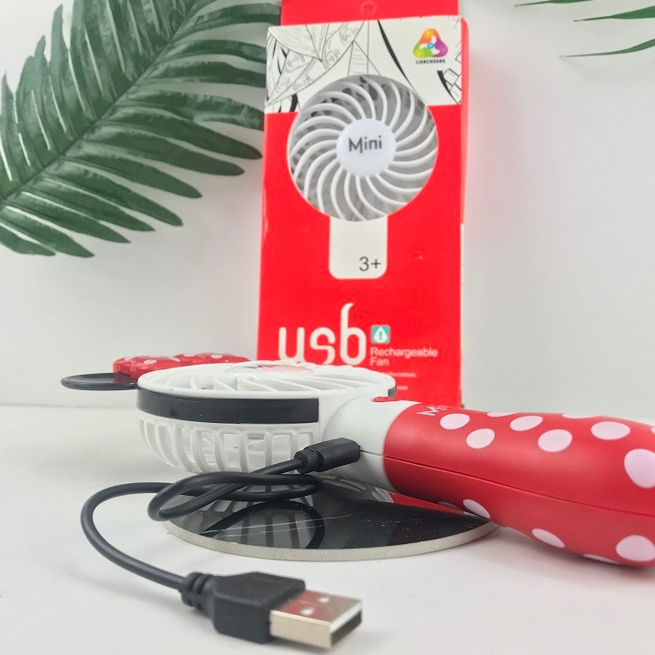 [KhuyếnMãi]Quạt cầm tay mini Mickey pin sạc USB giải cứu mùa hè, siêu tiện ích, tiện lợi nhập khẩu chính hãng tại TPHCM