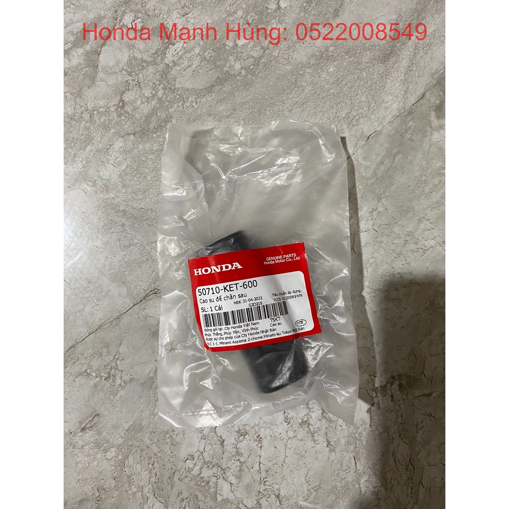 Cao su để chân sau HONDA CLICK 110, AIR BLADE 110. 50710KET600