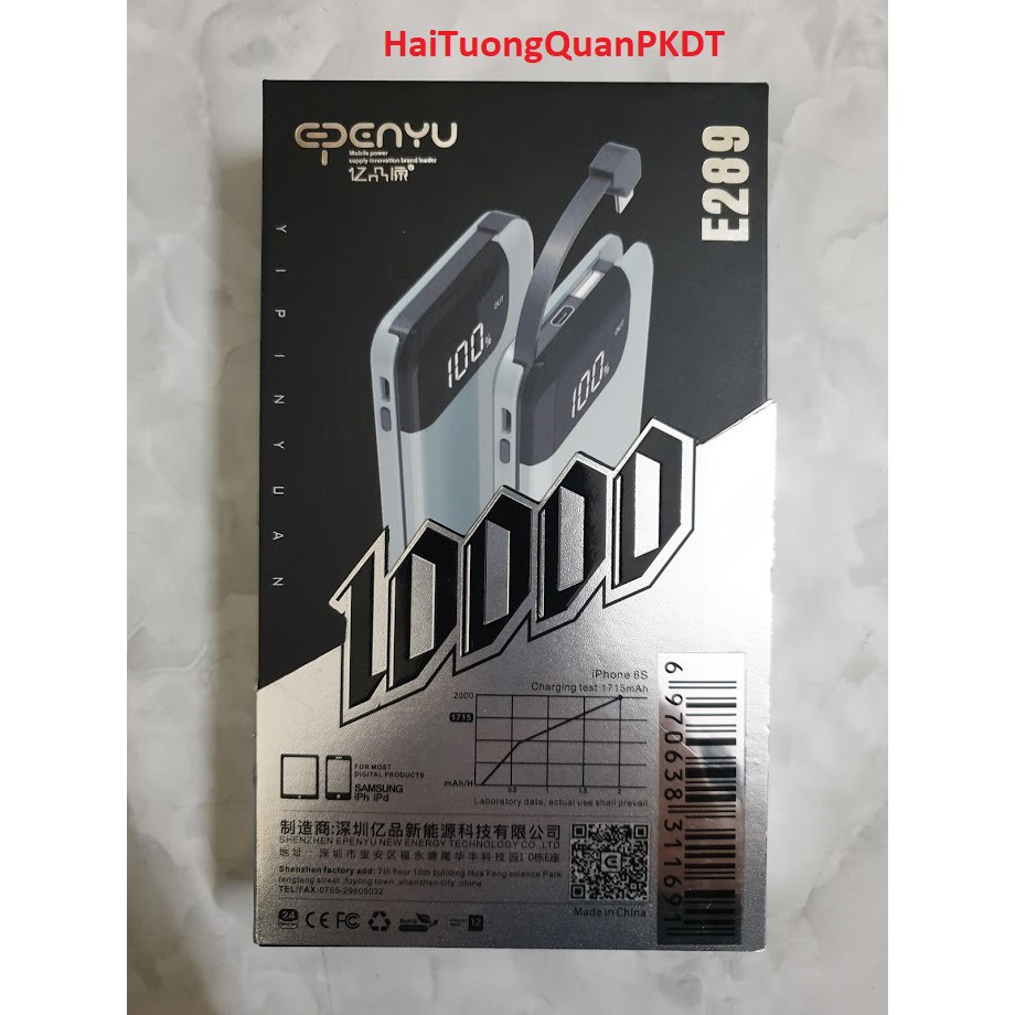 Sạc dự phòng chính hãng Epenyu E289 10.000mAh