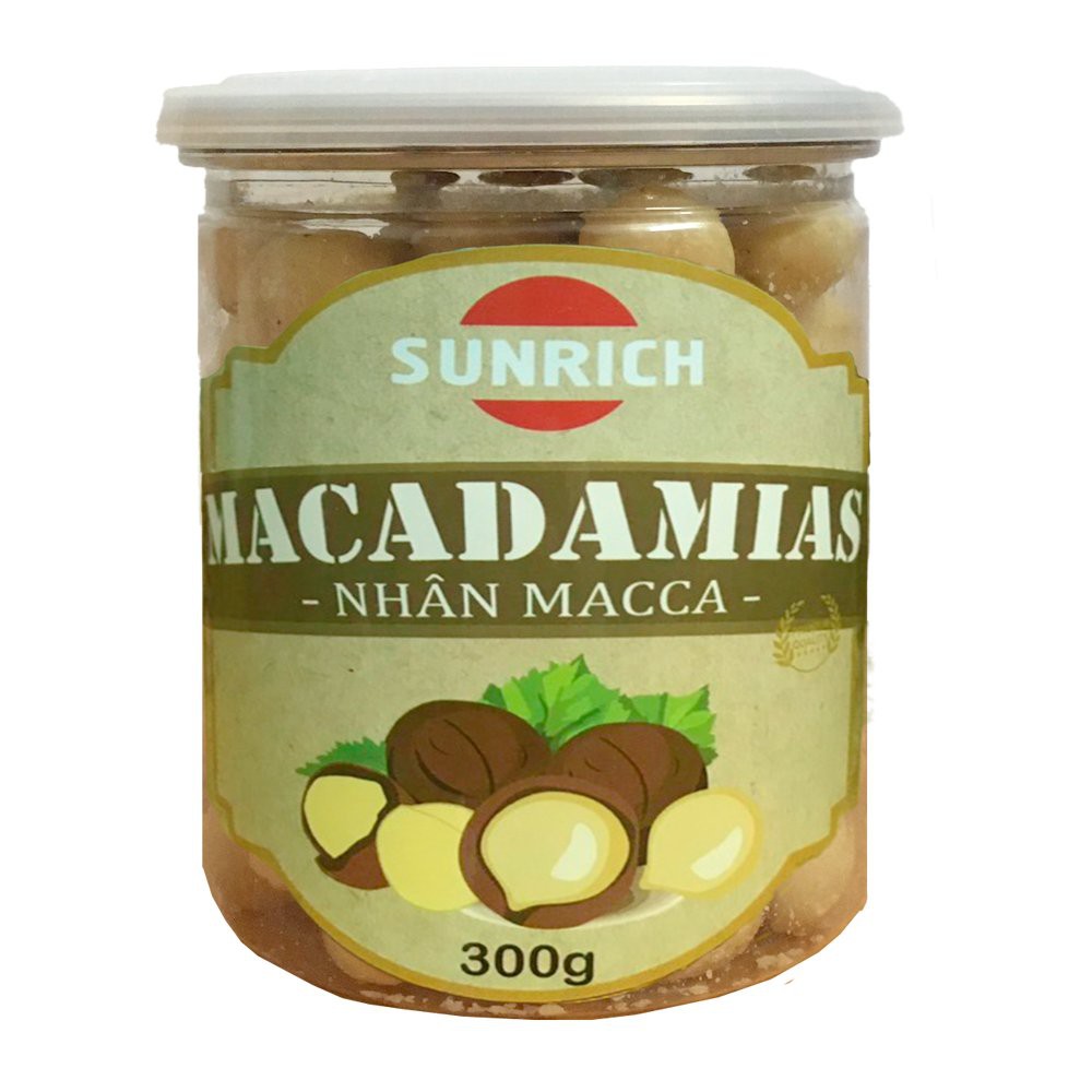 [SUNRICH] 300G NHÂN HẠT MACCA NGUYÊN HẠT ĐÓNG HỘP THƠM NGON, BỔ SUNG DINH DƯỠNG, QUÀ TẶNG TỪ THIÊN NHIÊN, NHÂN MACCA