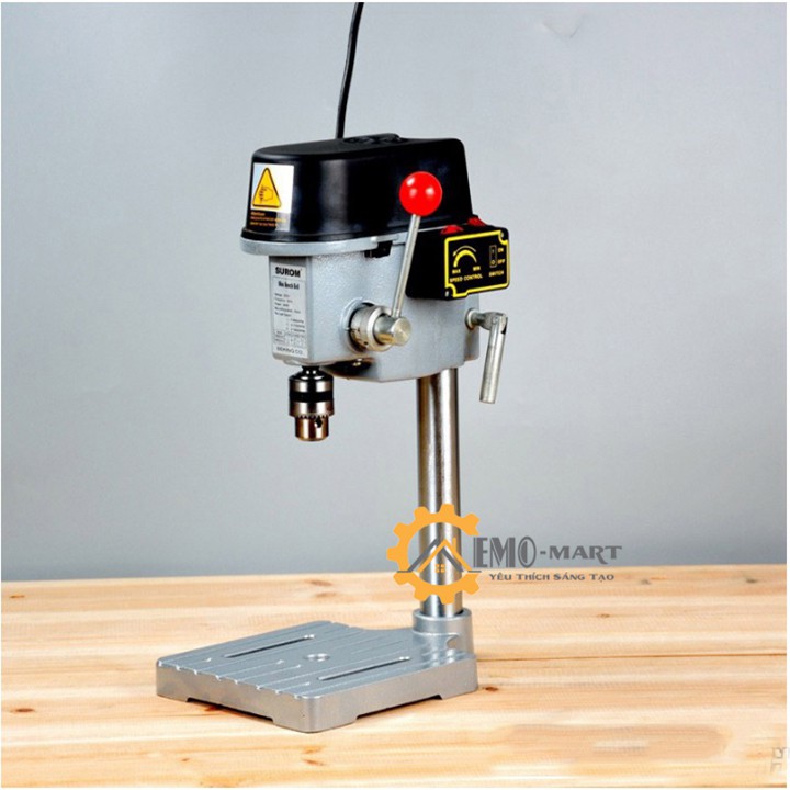 ⚡️𝗕𝗛 𝟭𝟮 𝗧𝗛𝗔́𝗡𝗚⚡️ Máy khoan bàn mini 340W ⚡️ Công suất 340w - Tốc độ quay 7000r/min, điều chỉnh vô cấp