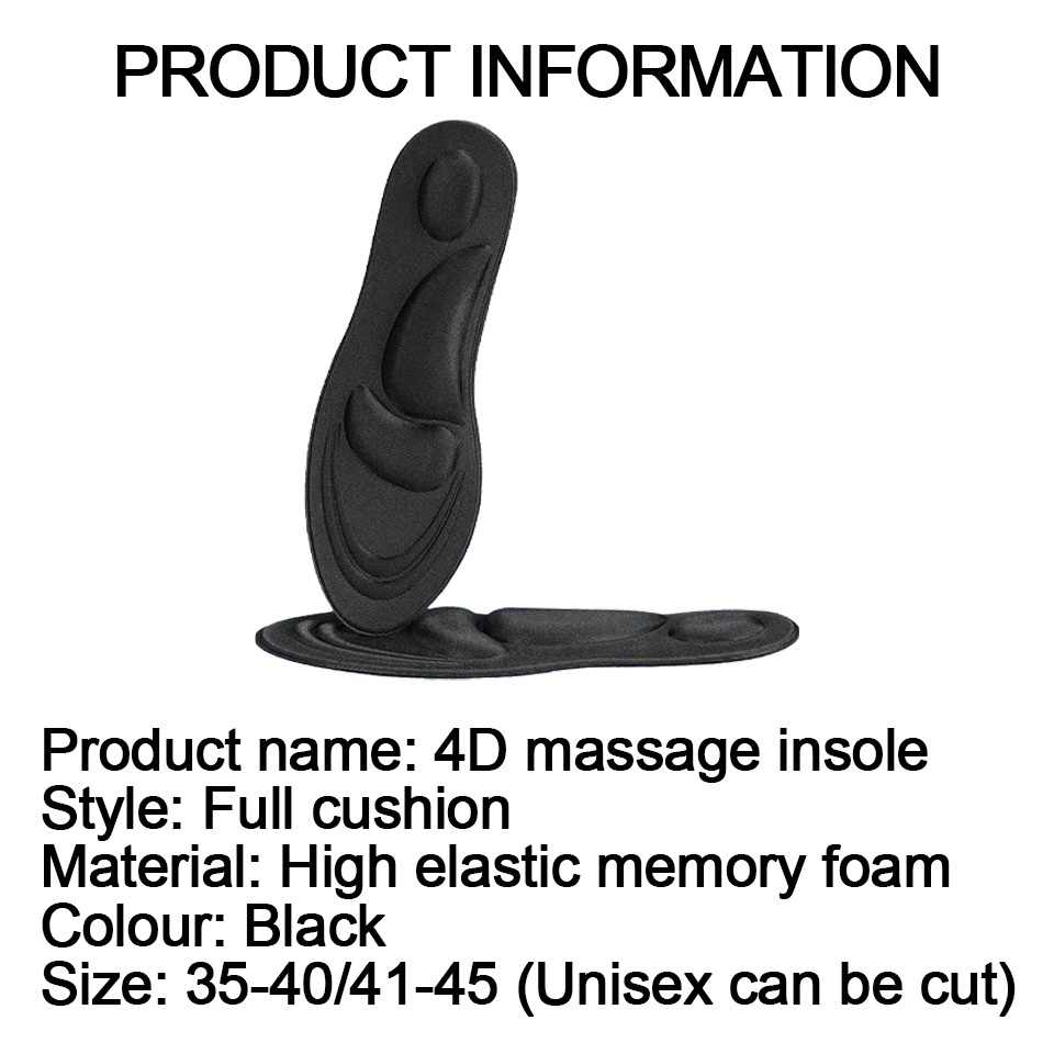 Miếng lót giày thể thao DAYSELECT 4D thoáng khí thấm hút mồ hôi chống mùi hôi