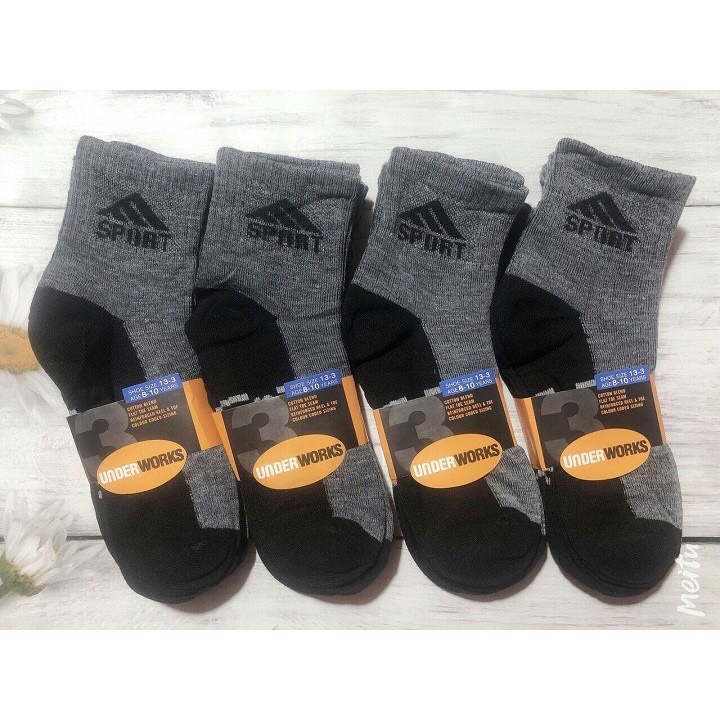 Tất Nam, Vớ Nam Cao Cổ Thể Thao Unisex Chất Liệu Dệt Kim Cotton Màu Trắng Đen, Chống Hôi Chân