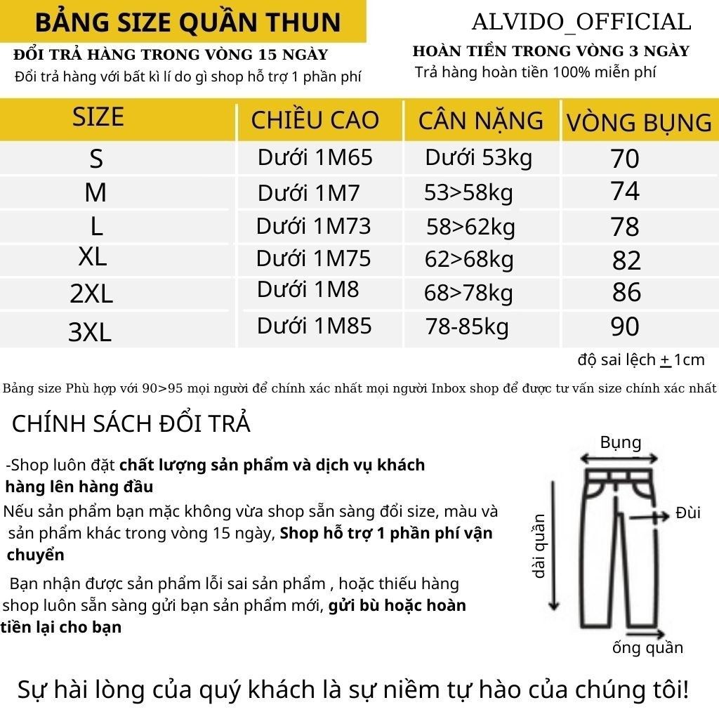 Quần ống rộng nam CÚC POLY unisex ALVIDO phối ba sọc-khuy nút thun dáng suông cao cấp bigsize thu đông QD46