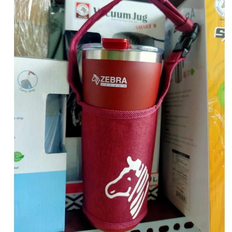Ly giữ nhiệt Zebra Cao Cấp 580ml - 112701 có quai xách tiện lợi