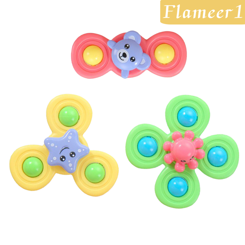 Bộ 1 / 3 Đồ Chơi Xoay Có Giác Hút Gắn Bồn Tắm Cho Bé Spinner