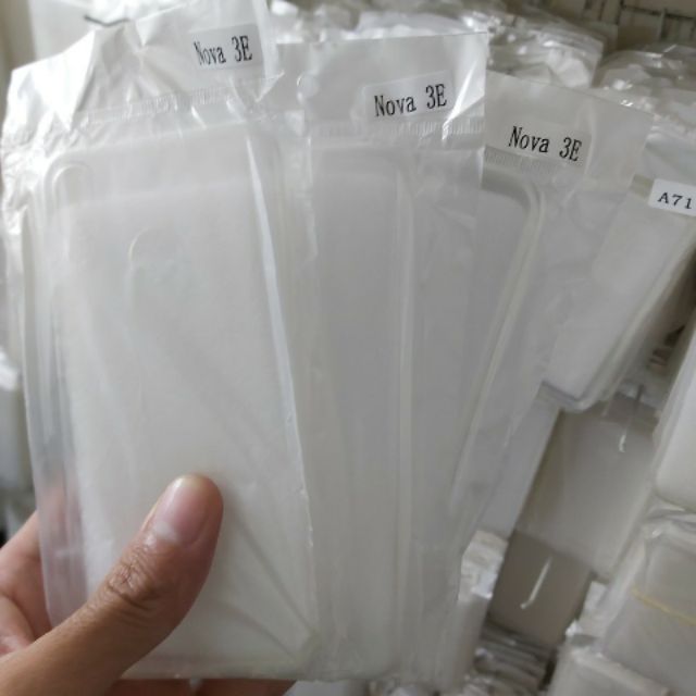 Bộ 3 chiếc ốp silicon huawei nova 3e trong suốt (loại A)