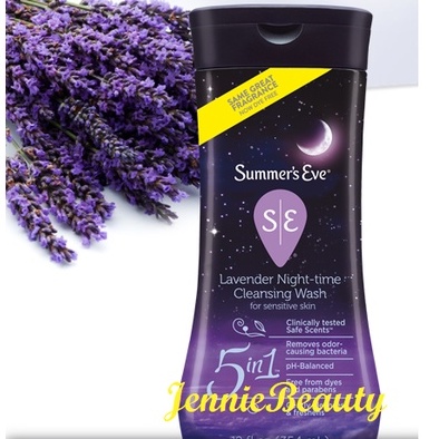 [Mẫu mới/ Hàng USA] Dung dịch vệ sinh phụ khoa Summer’s Eve Lavender Night Time Cleansing Wash (354ml)