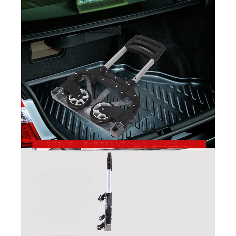 Xe Kéo Đẩy Hàng Gấp Gọn Tiện Lợi - Khung Carbon Cao Cấp