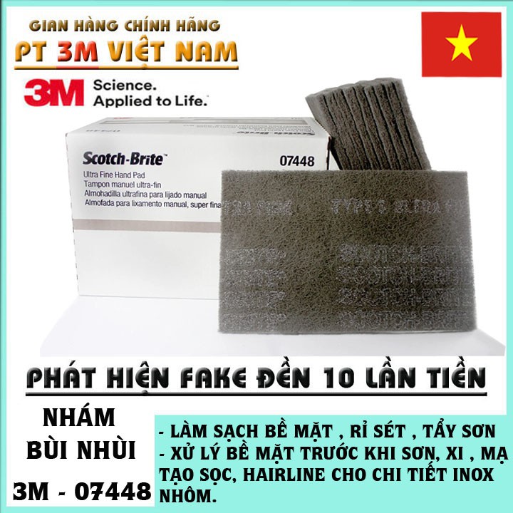 Nhám Bùi Nhùi 3M Scotch Brite 7448 ( Tấm lẻ )