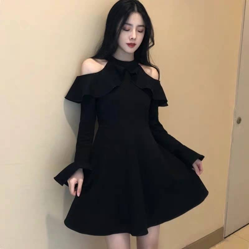 Đầm Dài Tay Hở Vai Thời Trang Quyến Rũ Cho Nữ | BigBuy360 - bigbuy360.vn