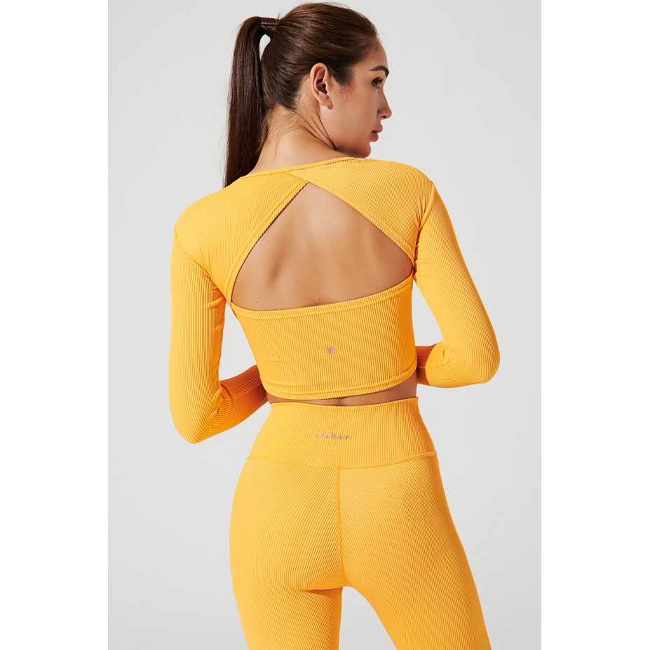 OLABEN Áo tập yoga tay dài Gym FENDY LONG-SLEEVES RIBBED