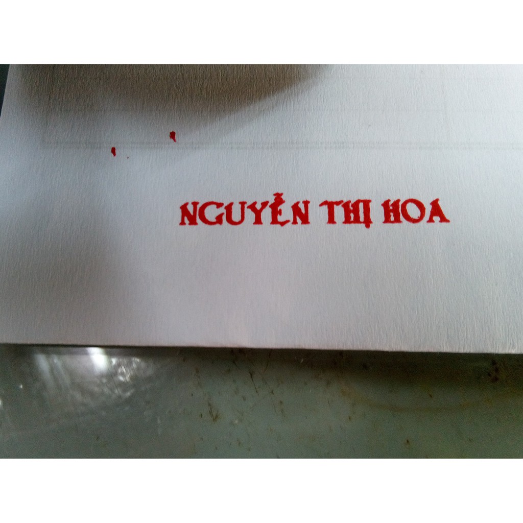 Mặt Dấu Tên, Mặt Dấu Chức Danh 1-2 Dòng Cho Dấu Tên Trodat 9511, 4911P4, 4911, T214, S842, S852...