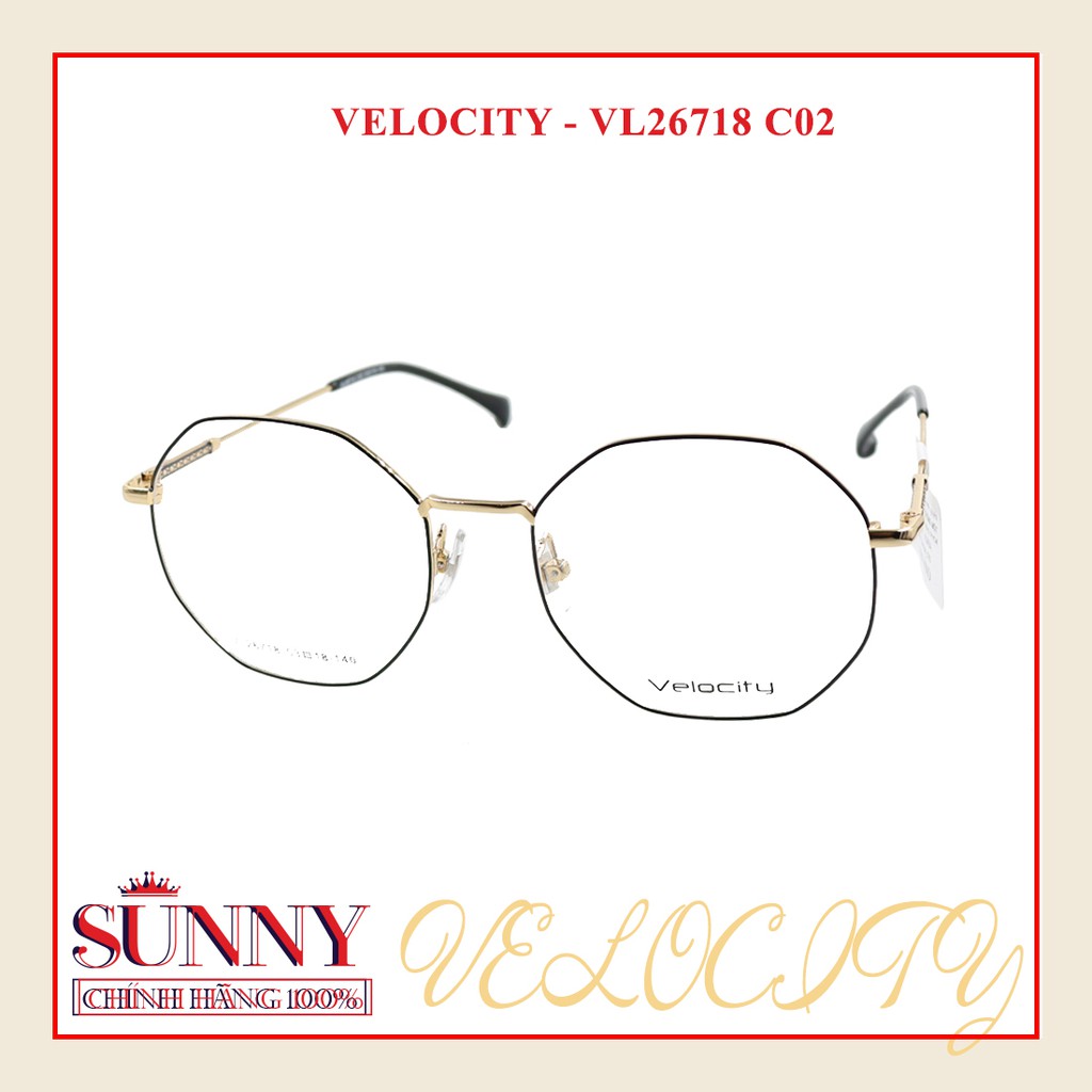 Gọng kính nam nữ thời trang Velocity VL26718 chính hãng