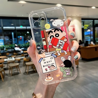 Ốp Điện Thoại In Hoạt Hình Cậu Bé Bút Chì Shin chan Cho iPhone13 Mini iPhone 13 12 11 Pro XS MAX XR 7 8 6 6S Plus