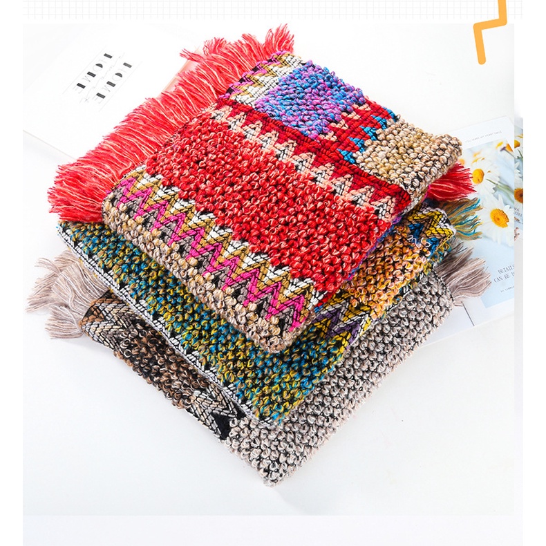 Áo Choàng Dệt Kim Cổ Chữ V Phối Tua Rua Nhiều Màu Sắc Thời Trang | BigBuy360 - bigbuy360.vn