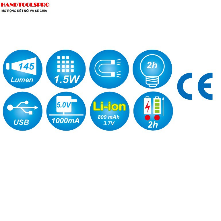 Đèn Led Sạc Kingtony 9TA28