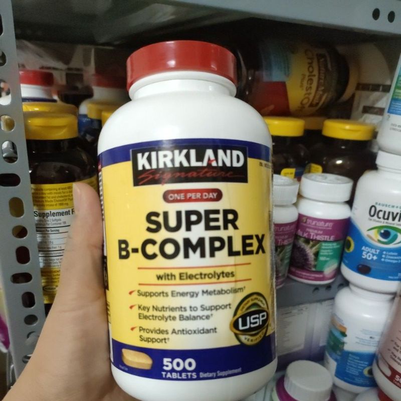 Vitamin B Tổng Hợp Super B-Complex Kirkland 500 Viên mỹ