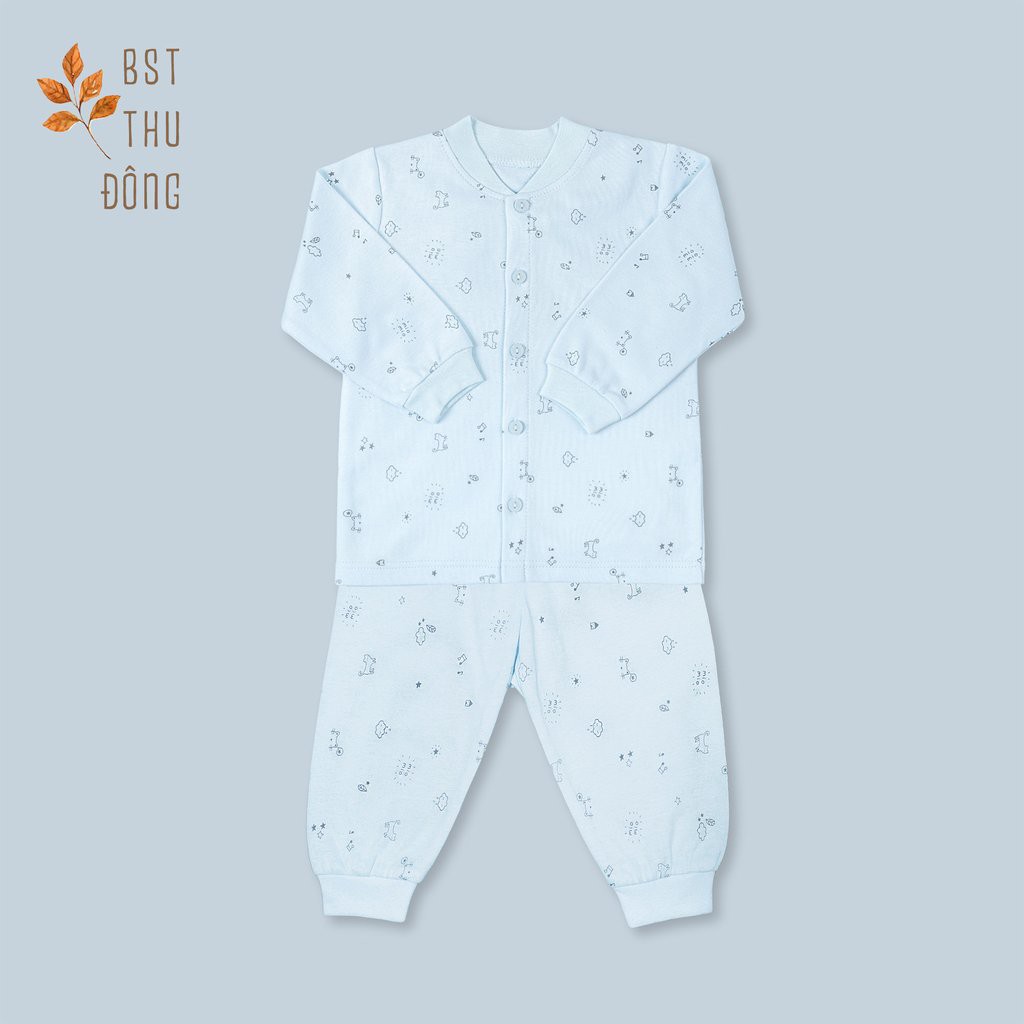 [MIO DÀY] Bộ sơ sinh dài tay MIOMIO / cài giữa / cotton / dày vừa