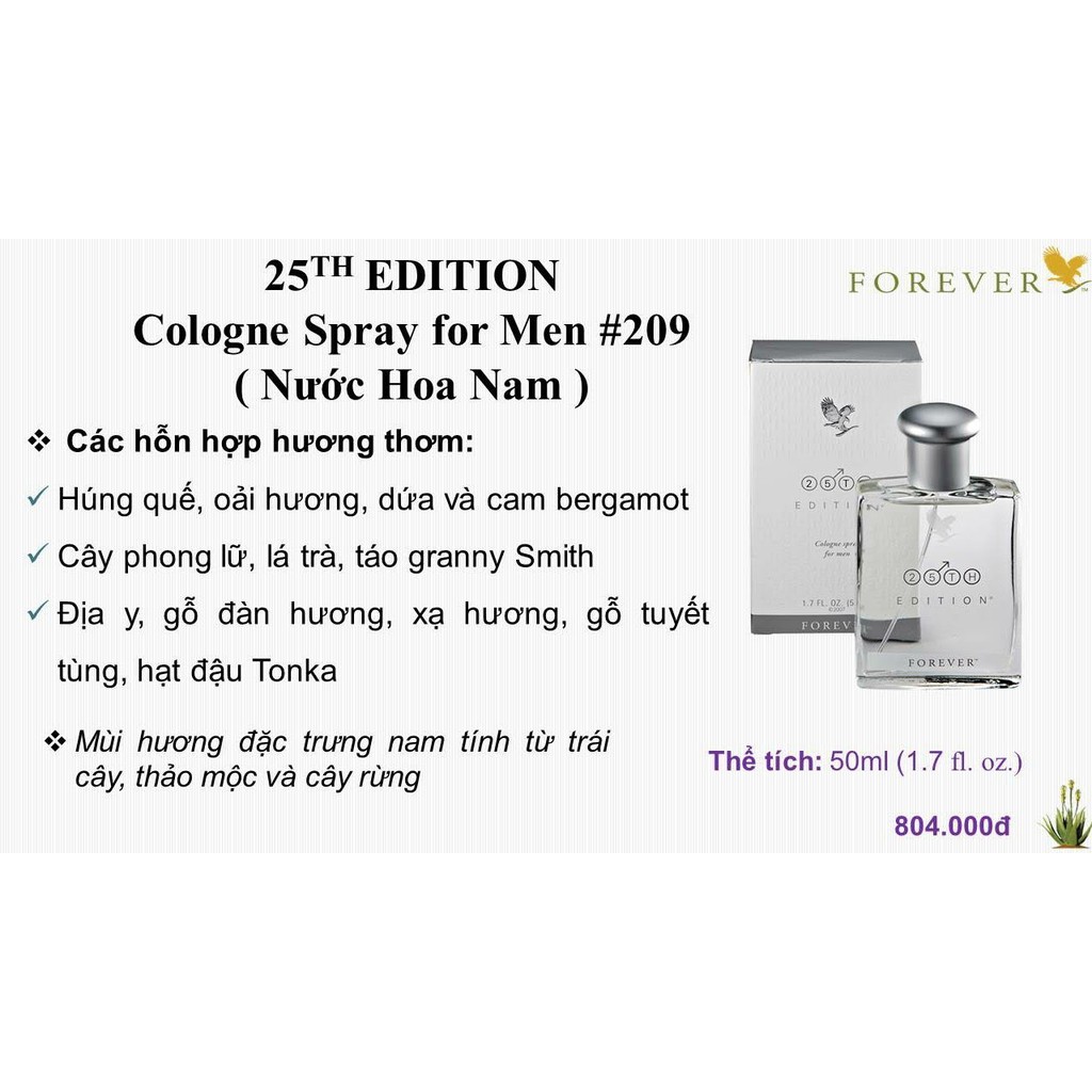 (CHÍNH HÃNG) Nước Hoa Forever Lô Hội 209 flp