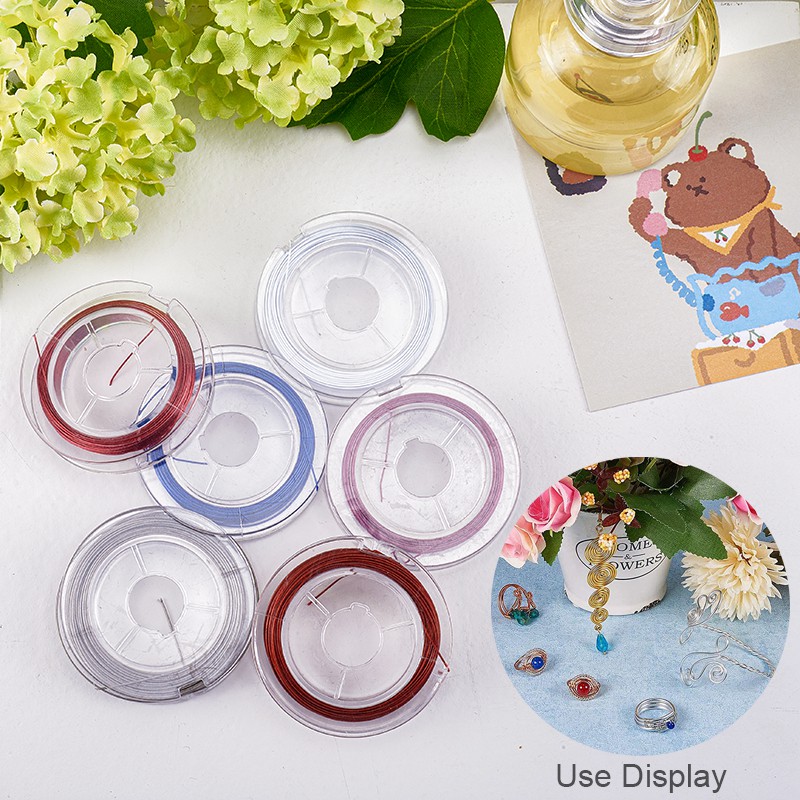 1 Cuộn Dây Nylon Màu Vàng Bạc 0.38~0.6mm Dùng Làm Đồ Trang Sức DIY