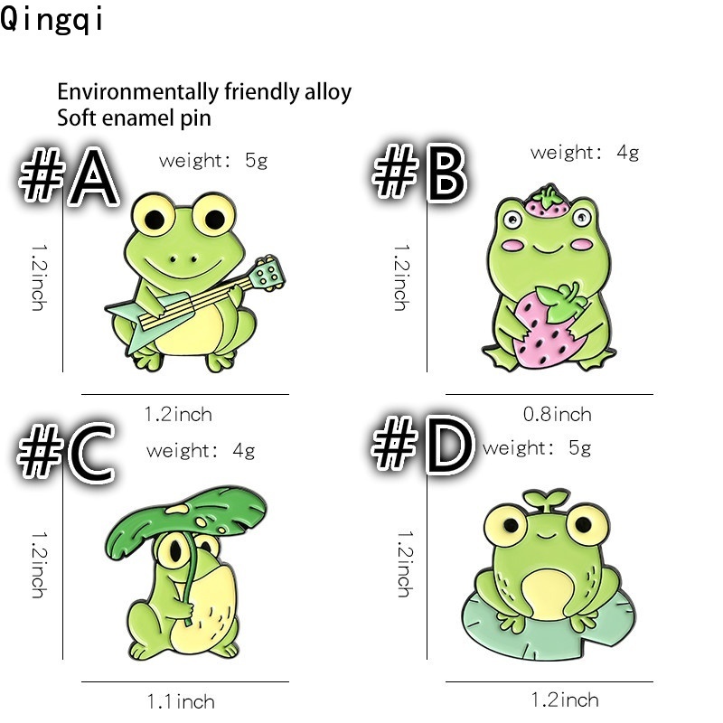 Ghim cài áo MISS ZOE hình chú ếch mắt to đáng yêu