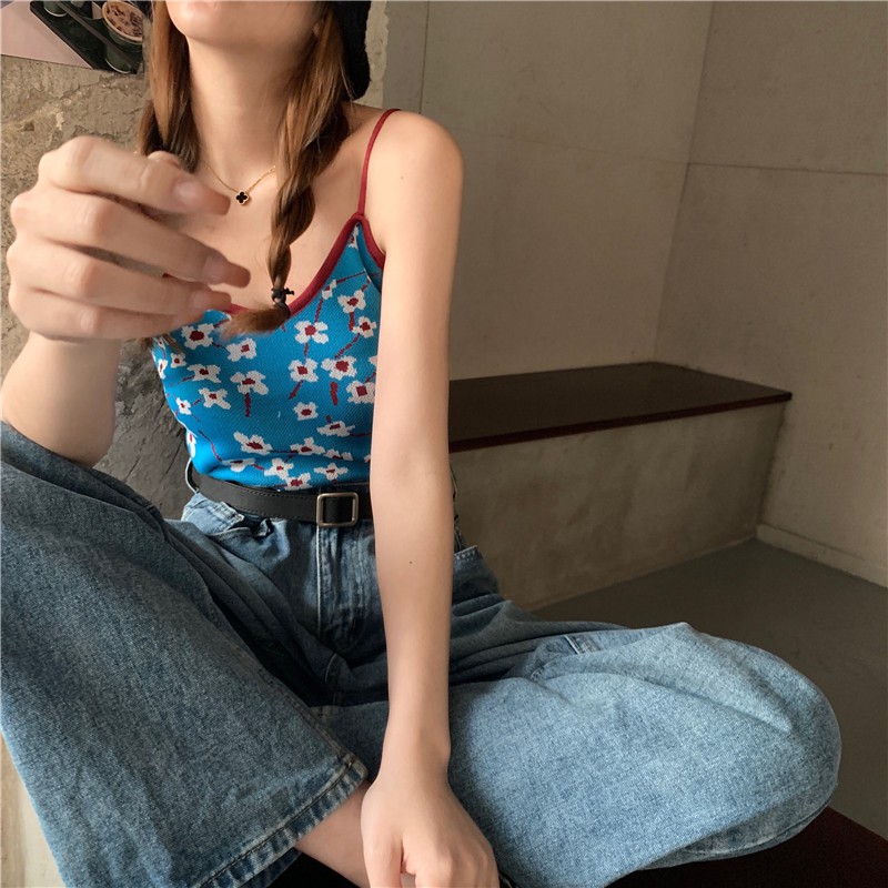 Áo Hai Dây Dệt Kim Thiết Kế Xinh Xắn Cho Nữ | BigBuy360 - bigbuy360.vn