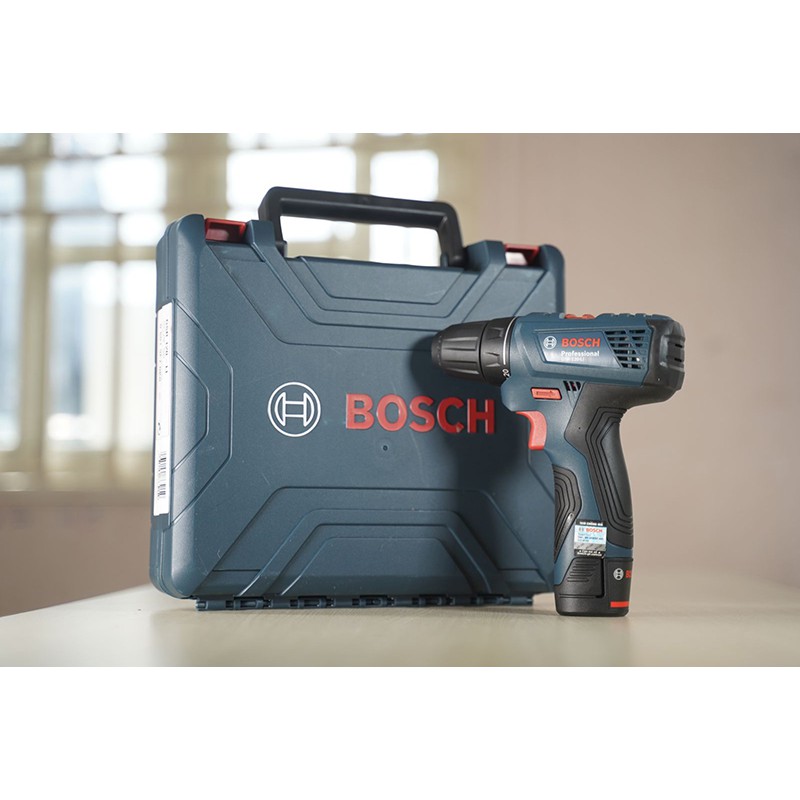 Máy khoan vặn vít dùng pin 12V Bosch GSR 120-LI GEN II + PHỤ KIỆN