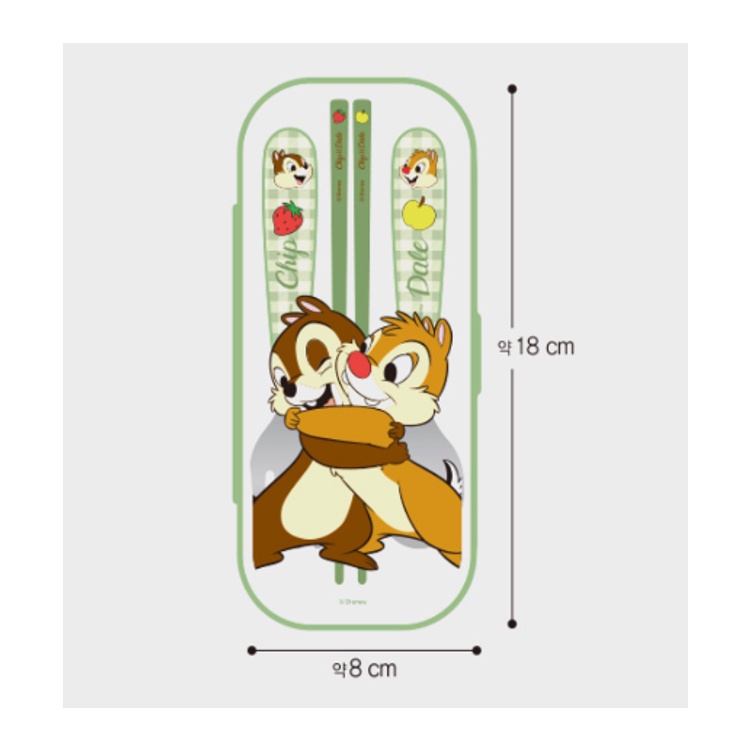 DAISO Bộ Muỗng Nĩa Đũa Hình Chip 'N Disney