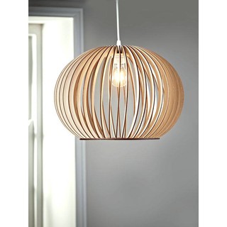 đèn gỗ cầu diy nơm D33cm đèn gỗ- Đèn trang trí decor cửa hàng nội thất thời trang đời sống