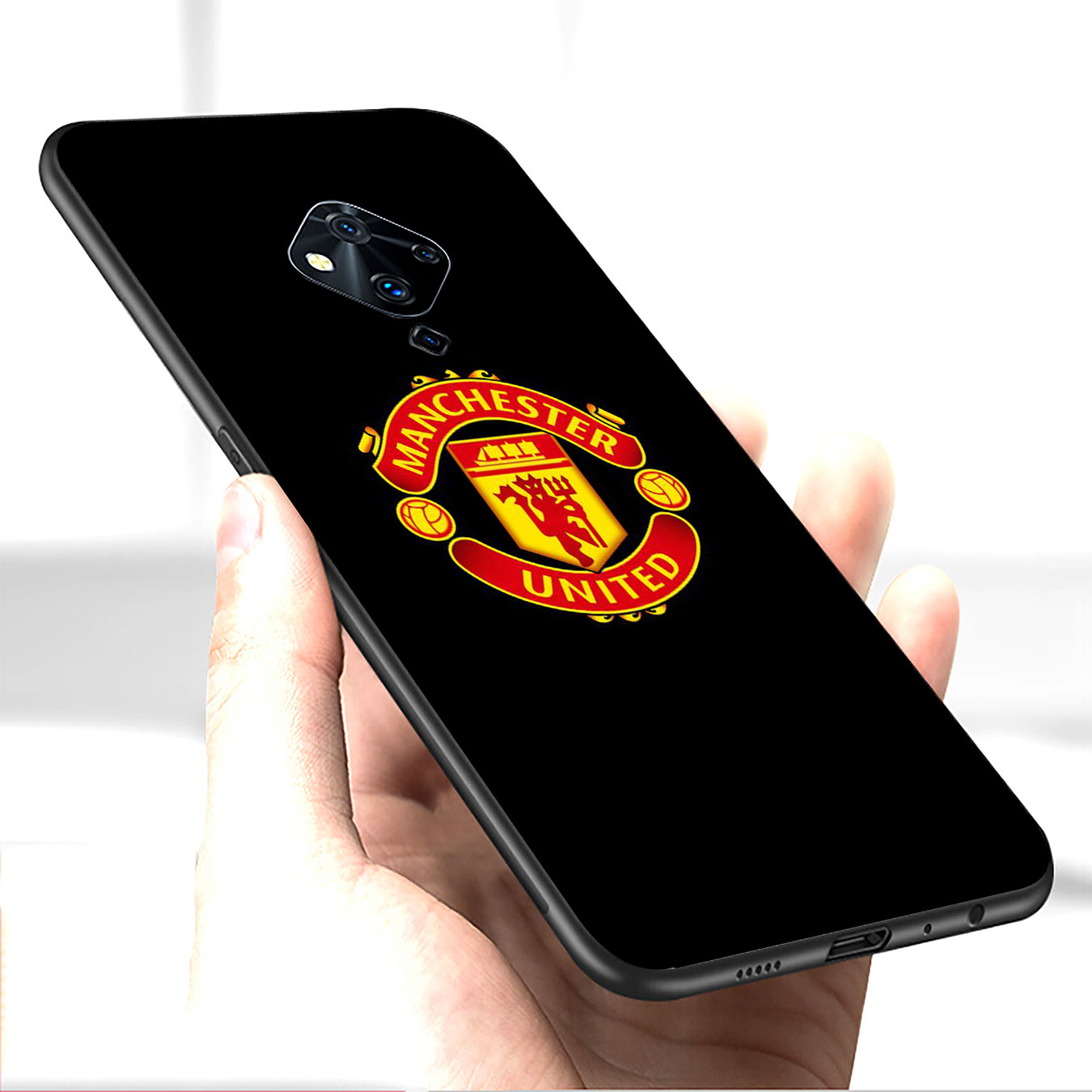 iPhone 12 Mini 11 Max Pro SE 2020 XR Phone Case Soft Silicone Casing Manchester United