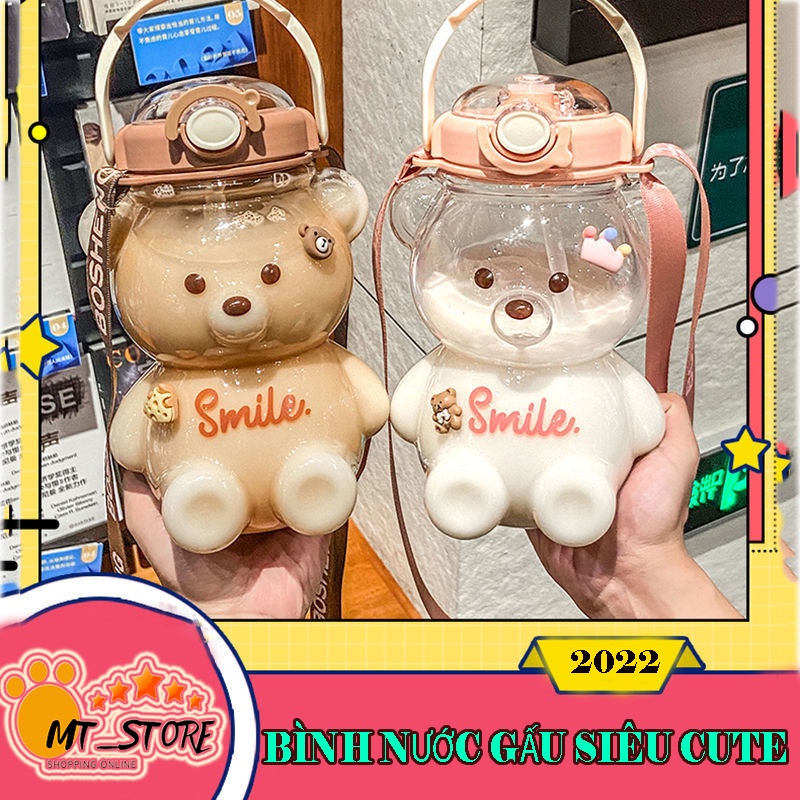 Bình đựng nước cho bé siêu cute dung tích 1 lít, lọ đựng nước, bình uống nước cho bé