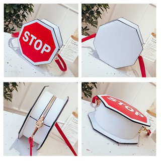Túi da biển báo STOP cực chất _T662