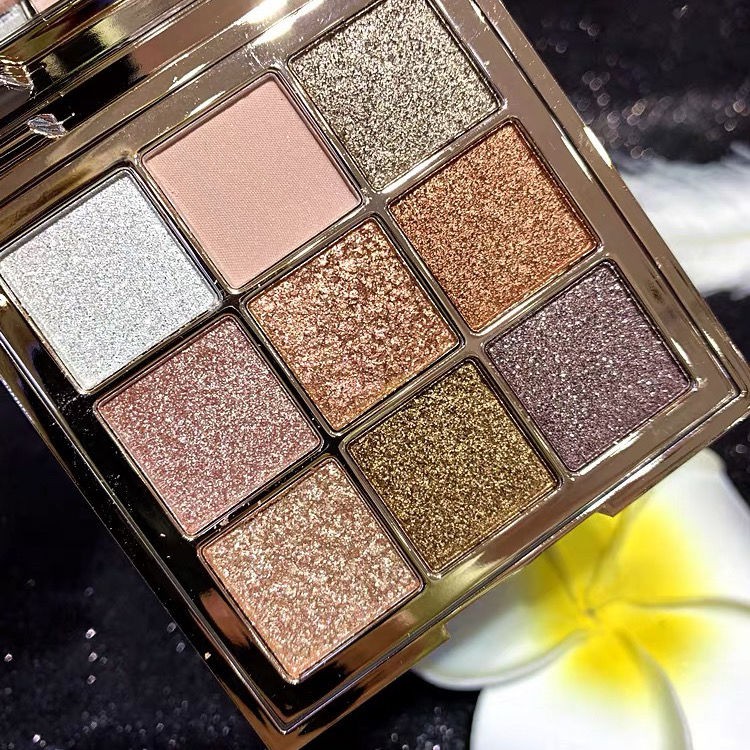 Bảng Phấn Mắt Bóng mấn Lưu vực Authentic Korean Winnie the 9-color eyeshadow net celebrity with same pearly super shimmering earthy color that does not take off make-up and high-value