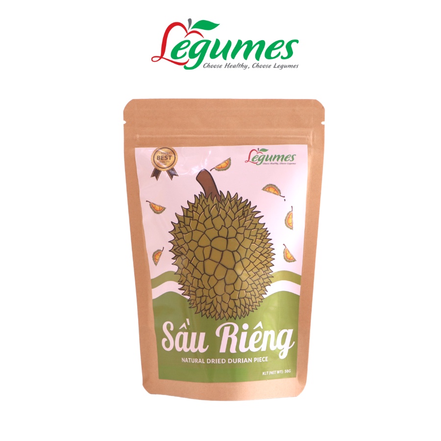 Sầu riêng sấy lạnh không đường - Natural Dried Durian Piece ( No Sugar Added )
