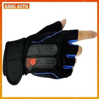 găng tay bao tay xe máy moto biker có gù thép bảo vệ đen hở ngón