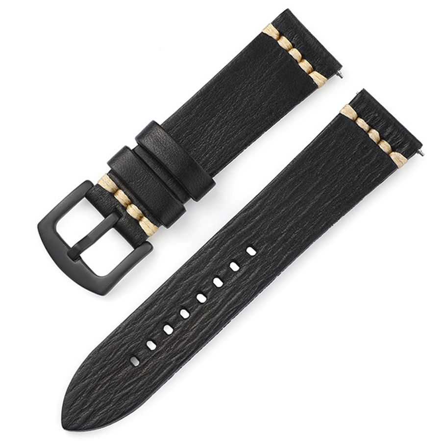 Dây Da Bò 20mm 22mm 24mm Cho Đồng Hồ Samsung Galaxy watch4 Gear S3 42MM 46MM
